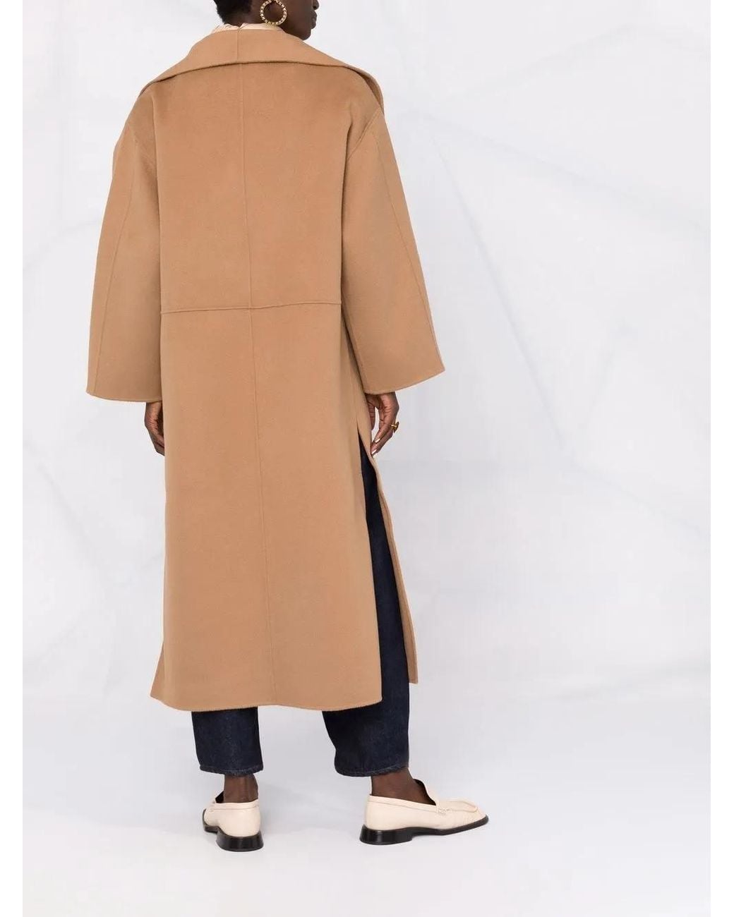 Totême Natural Signature Wool And Cashmere Coat