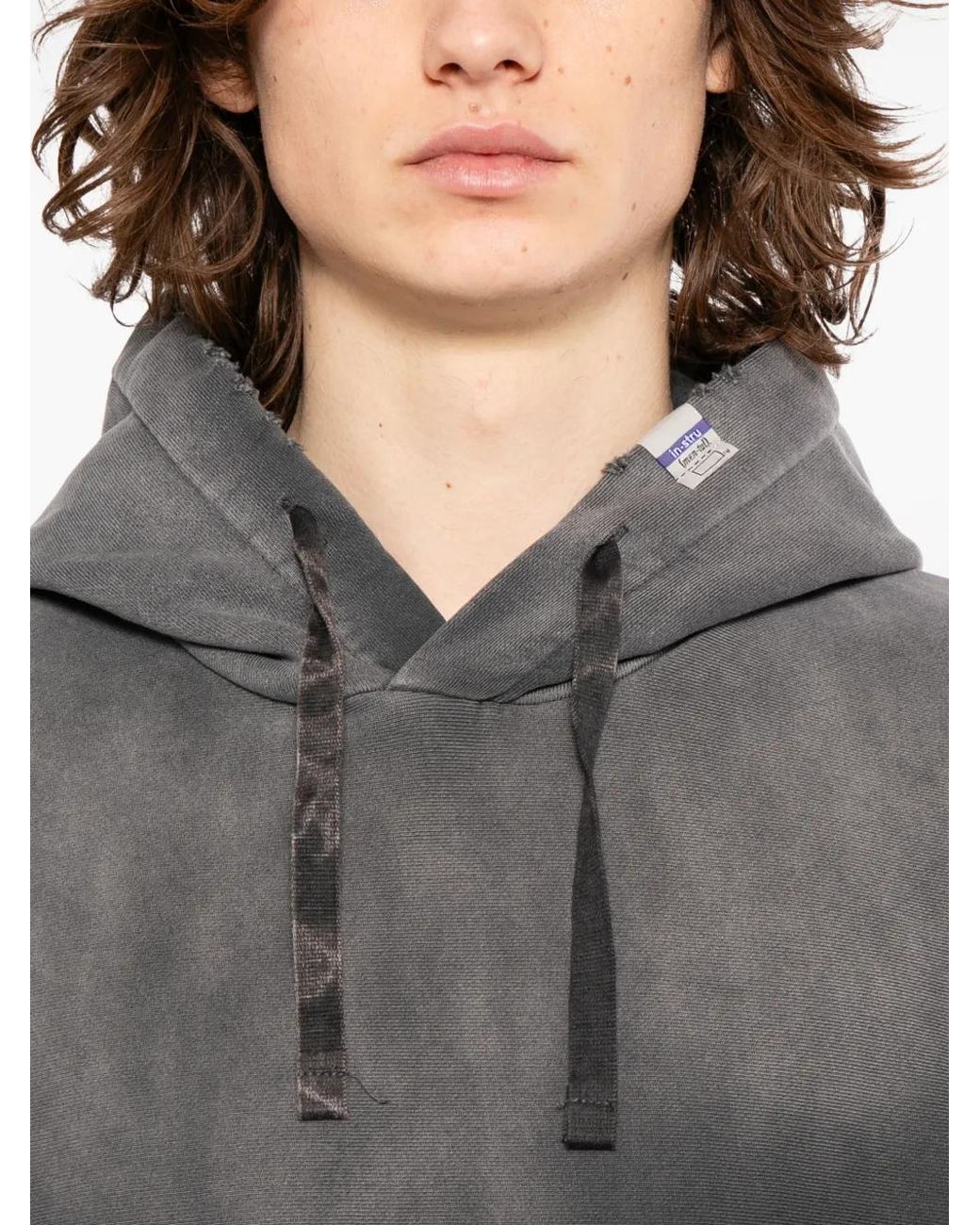 Maison Mihara Yasuhiro Gray Sun Faded Like Distressed Hoodie for men