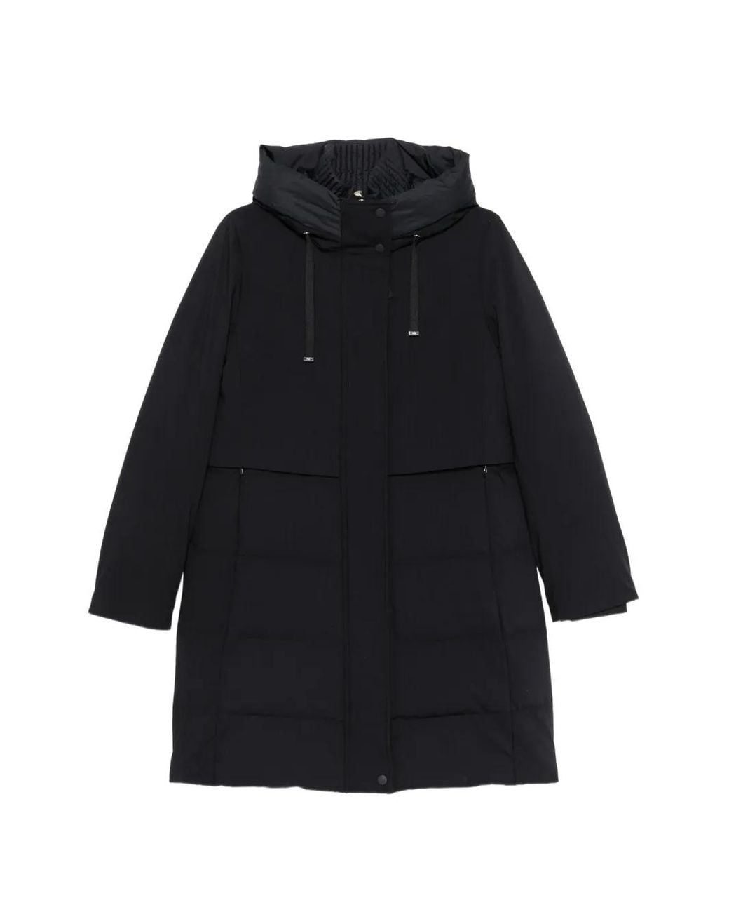 DUNO Black Charlene Hooded Padded Coat