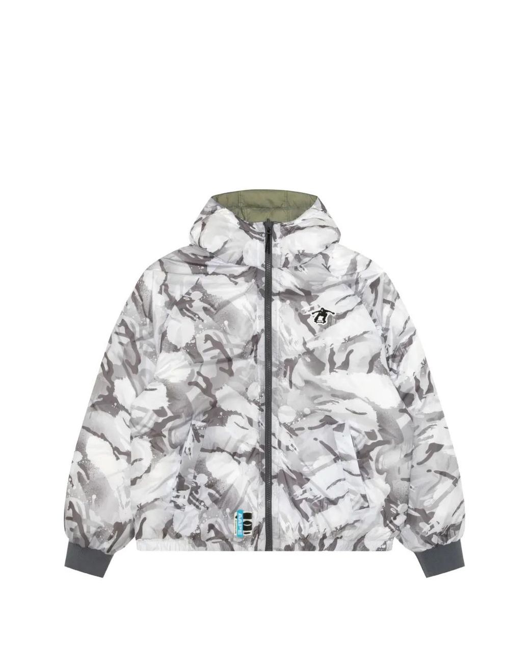 Aape By A Bathing Ape Green Reversible Camouflage-Print Jacket for men
