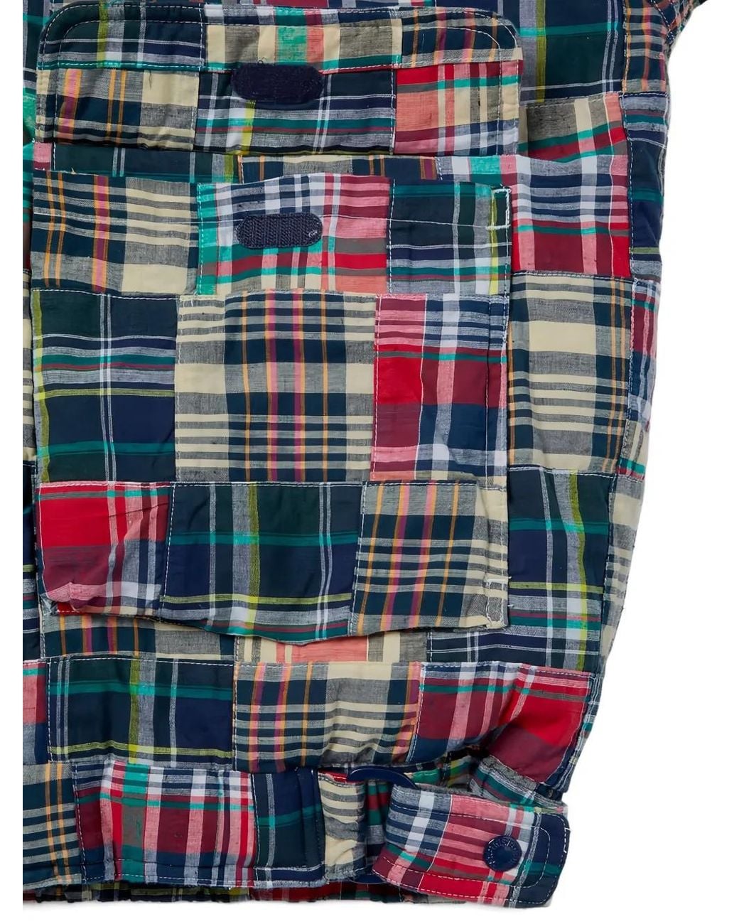 Thisisneverthat Blue Patchwork-Design Jacket for men