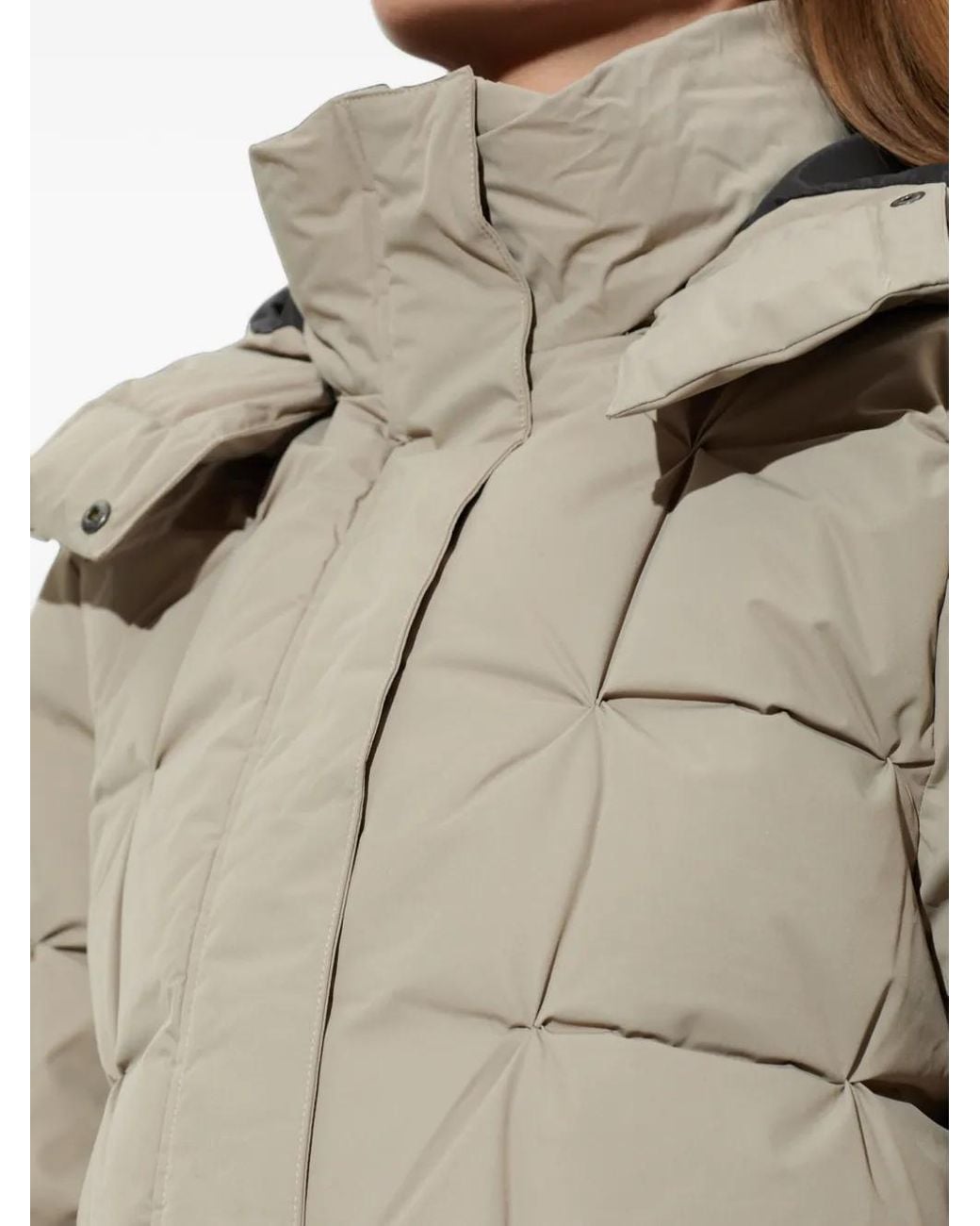 Rethinkit Studios Natural Quilted Hooded Jacket