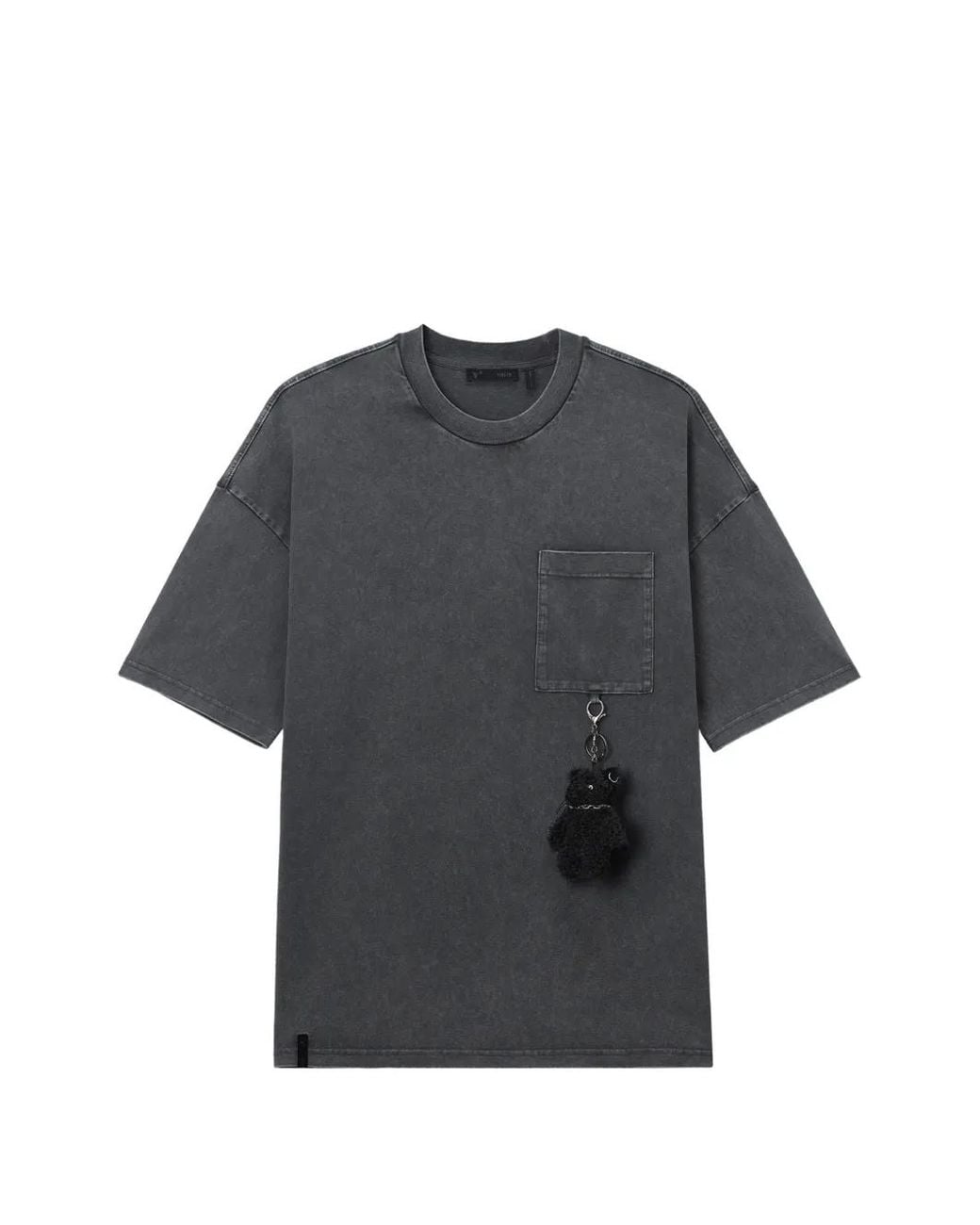 FIVE CM Gray Pocket-Charm T-Shirt for men