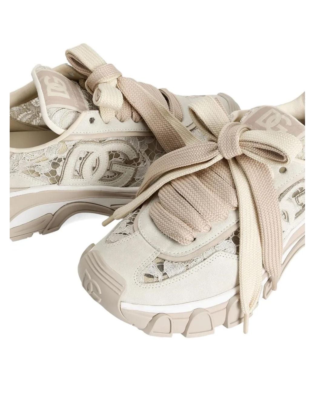 Dolce & Gabbana White Dg Country Road Sneakers
