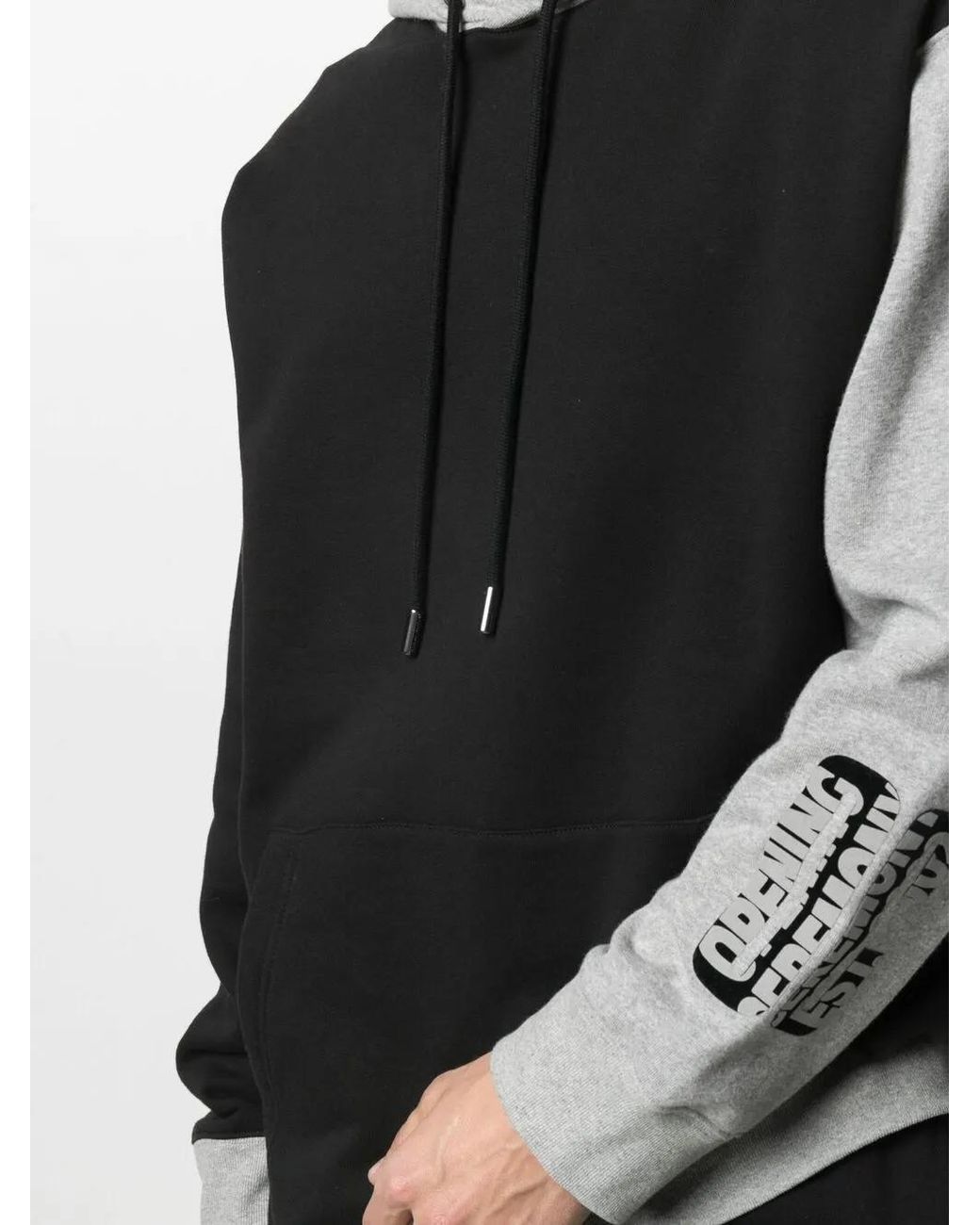 Opening Ceremony Black Contrast-Panel Hoodie for men