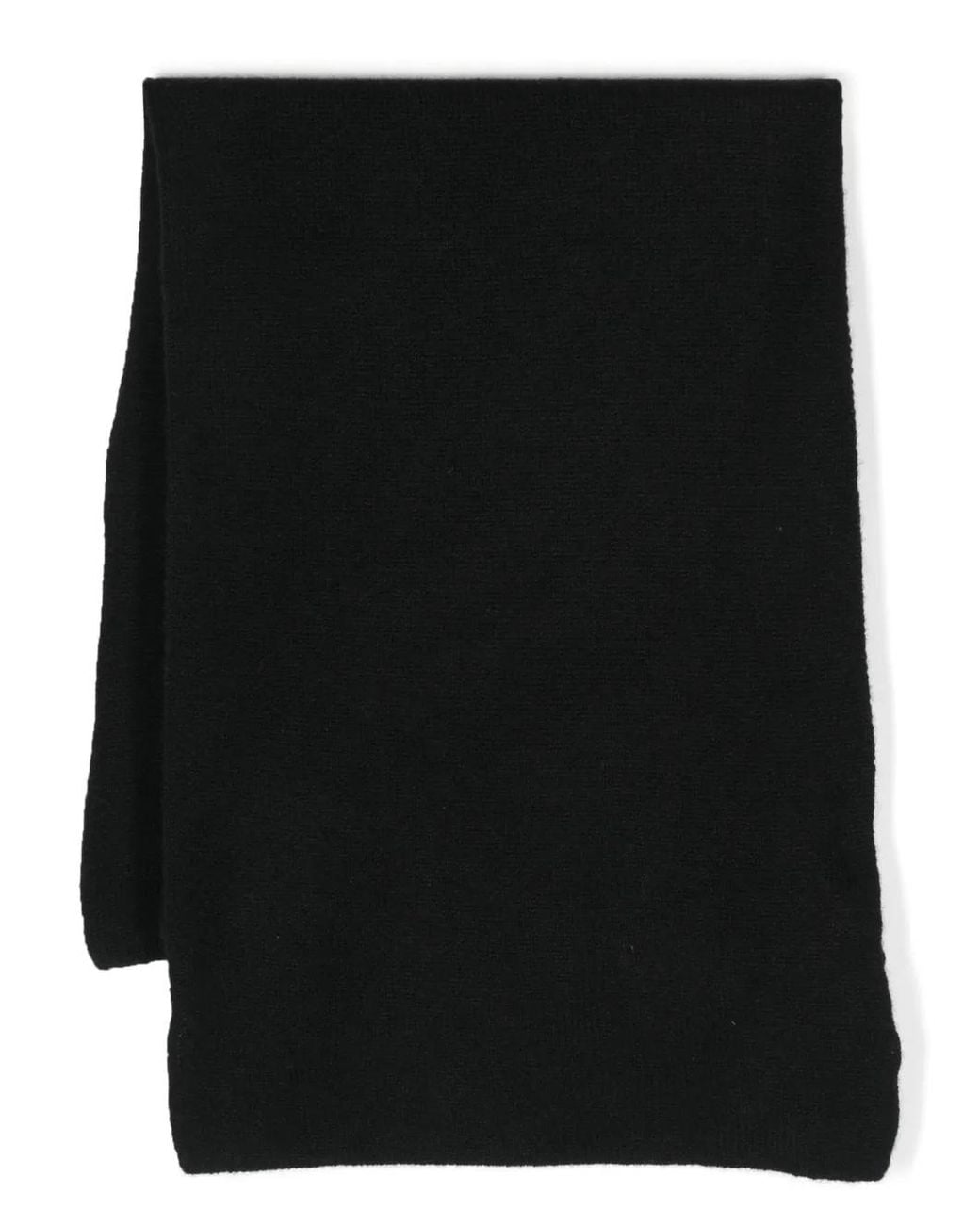 Dell'Oglio Black Wraparound Cashmere Scarf for men