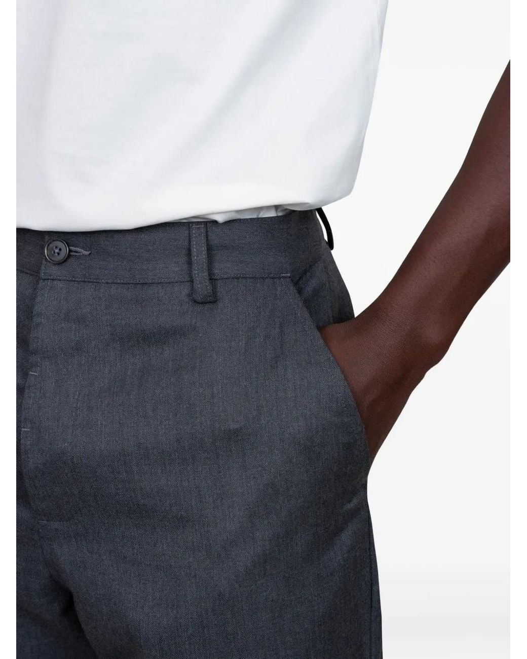 Universal Works Blue Military Chino Trousers for men