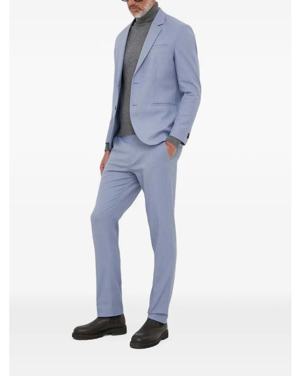 Sisley Blue Buttoned Trousers for men
