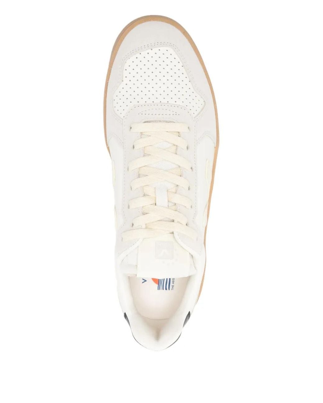 Veja Natural V-82 Perforated Trainers for men