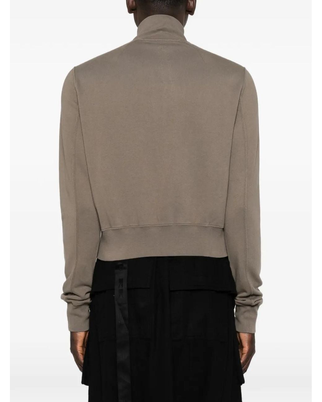 Rick Owens Natural Zip-Up Track Jacket for men