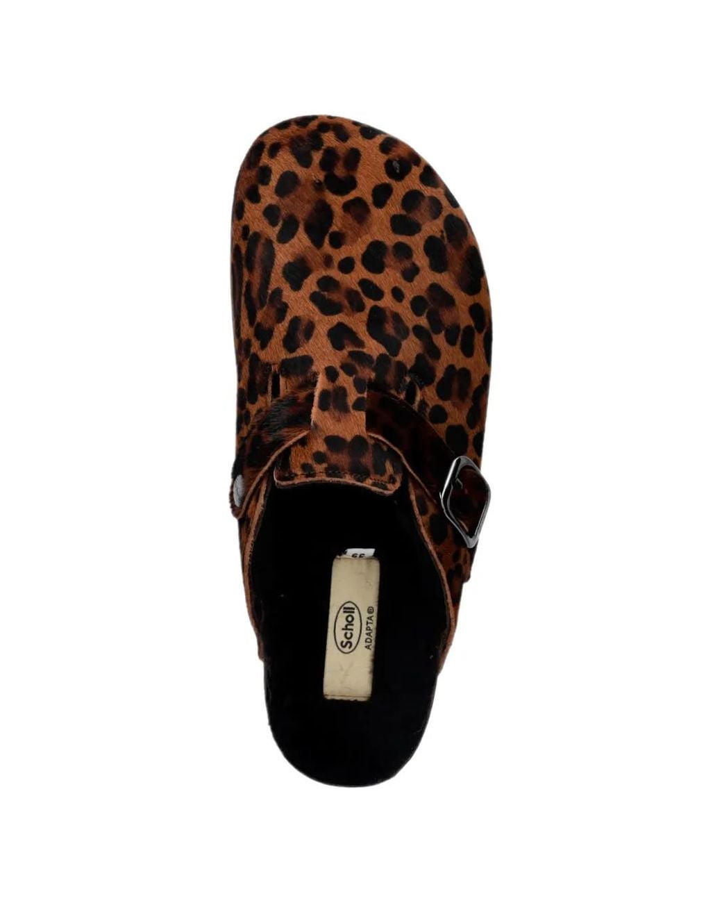 Scholl Brown Mules Fae New À Imprimé Léopard