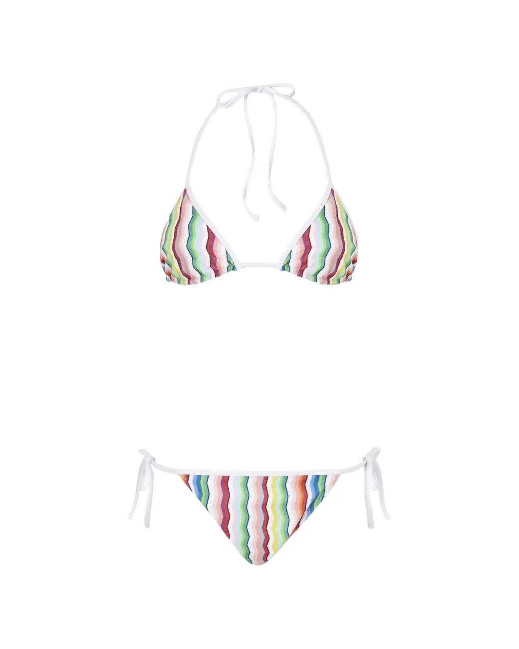 Missoni White Triangle Bikini