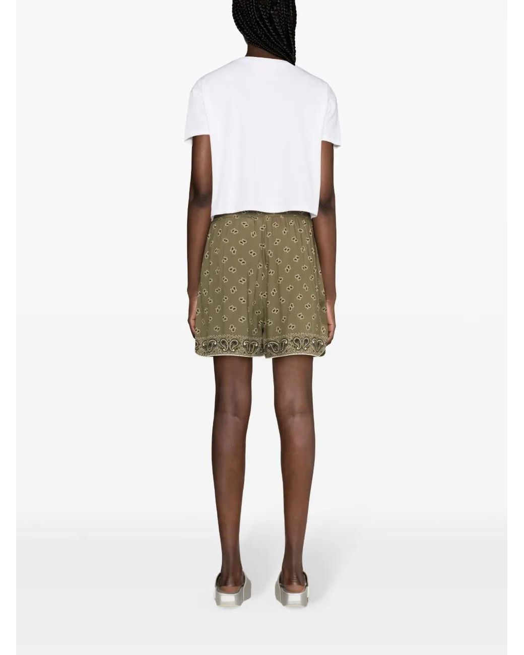 Palm Angels Green Shorts & Bermuda Shorts