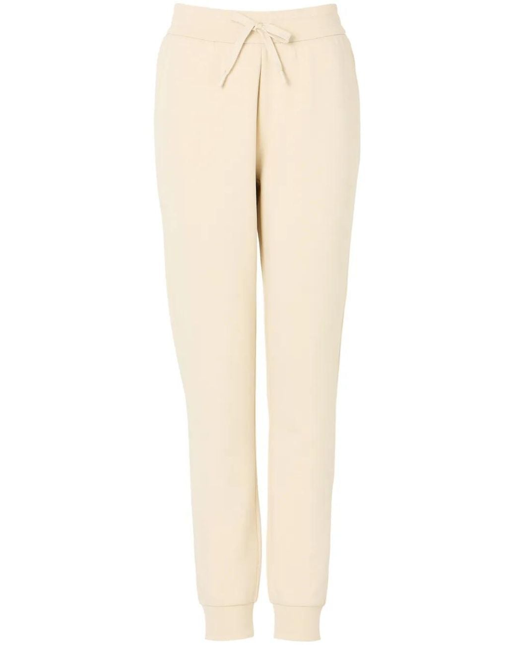 ARMANI EXCHANGE Natural Regular Fit Trousers Jersey Bonded Stretch Cotton