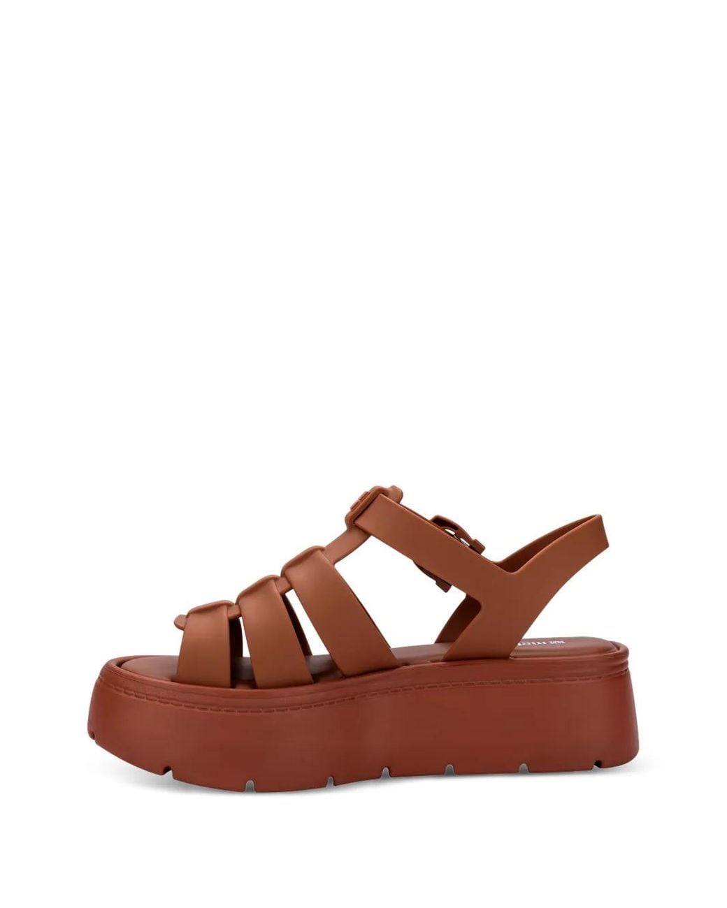 Melissa Brown Up Platform Buckle Sandals