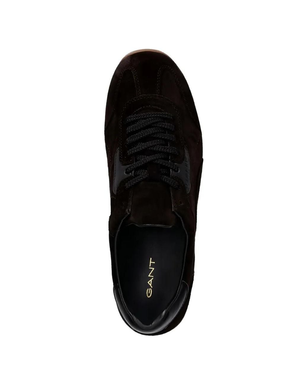 Gant Black Suede Panelled Sneakers for men