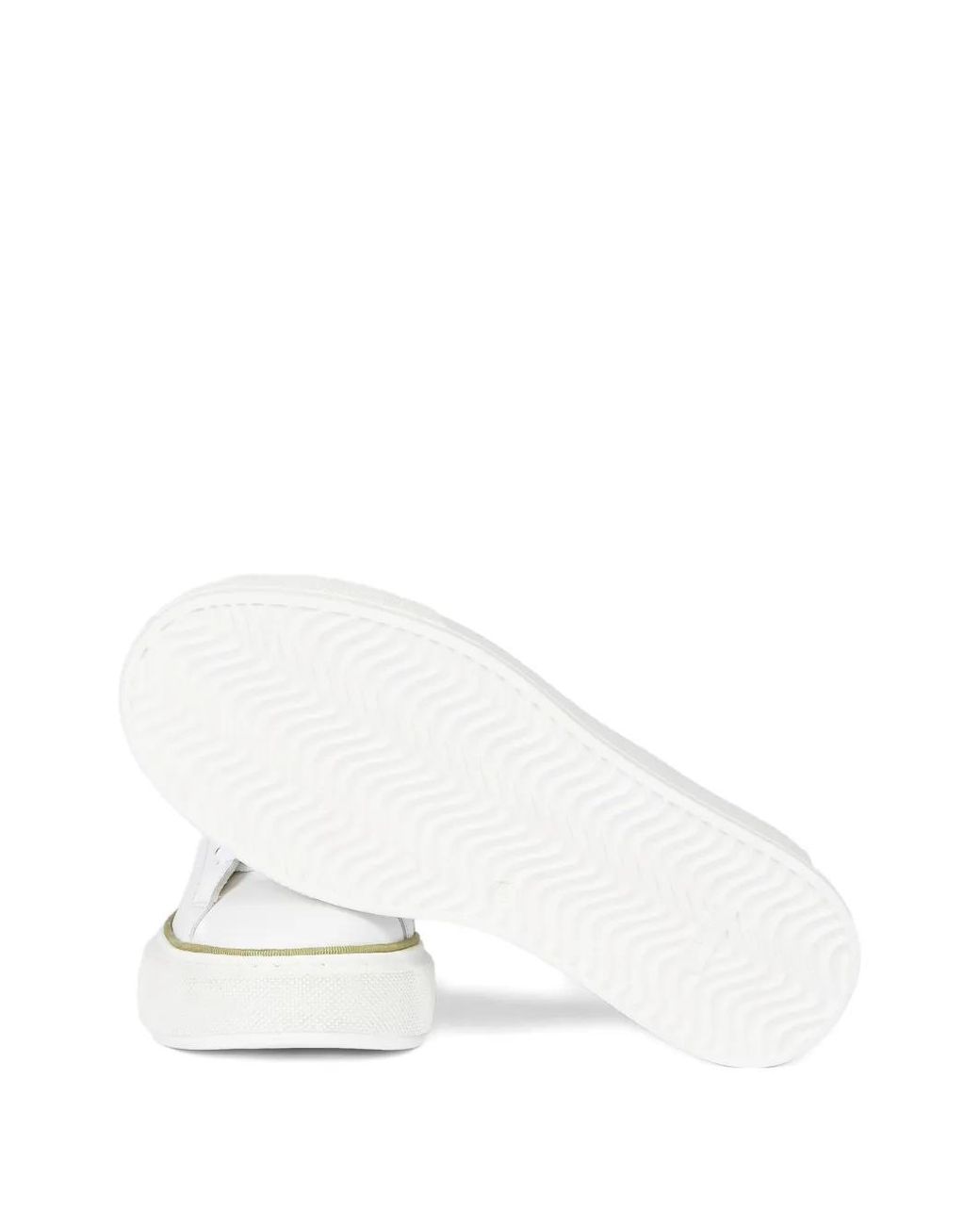Paul Smith White Platform Striped Sneakers