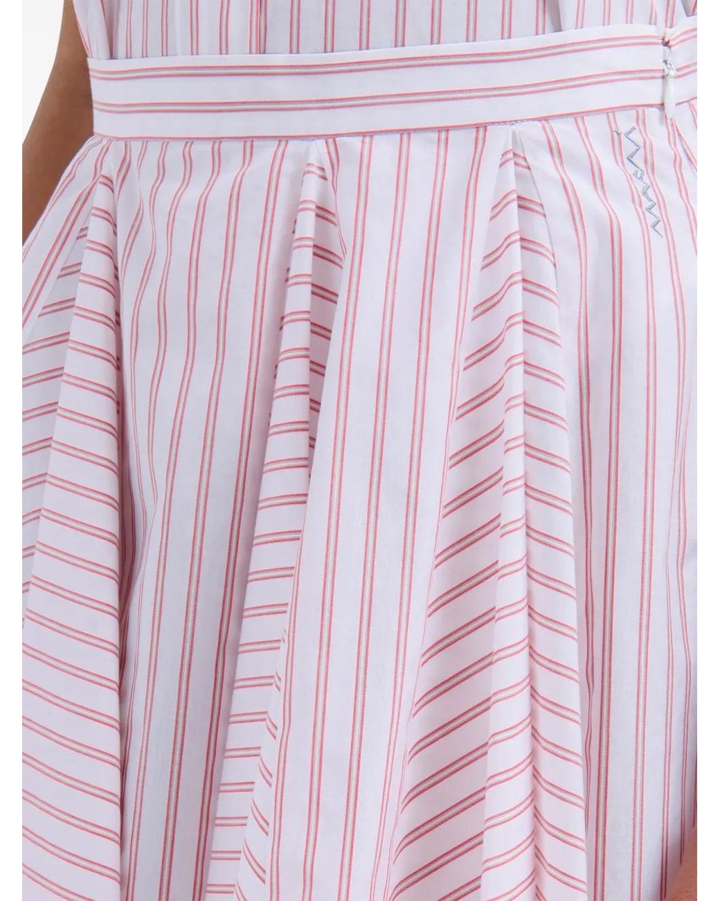 Marni Pink Skirt With Stripe Pattern