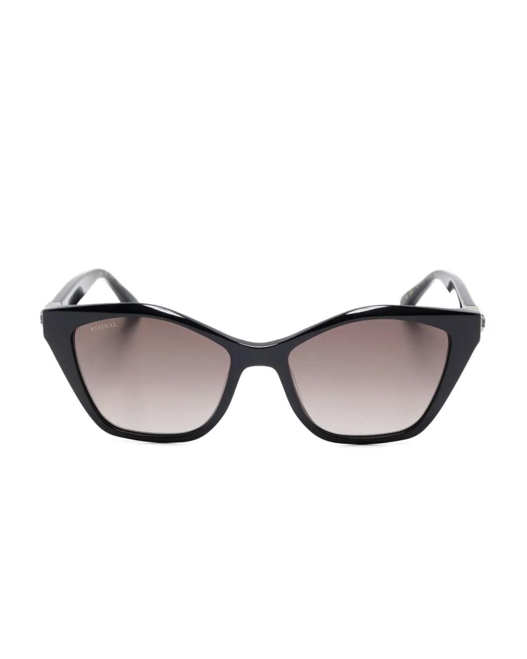 Aspinal Black Chelsea Crystal-Embellished Sunglasses