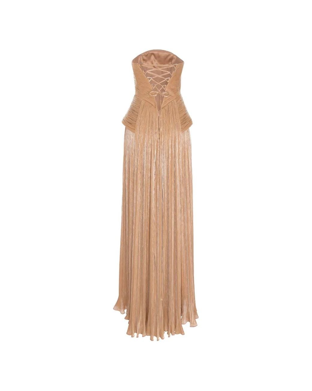 V:PM ATELIER White Sweet Ruched Lace-Up Maxi Dress