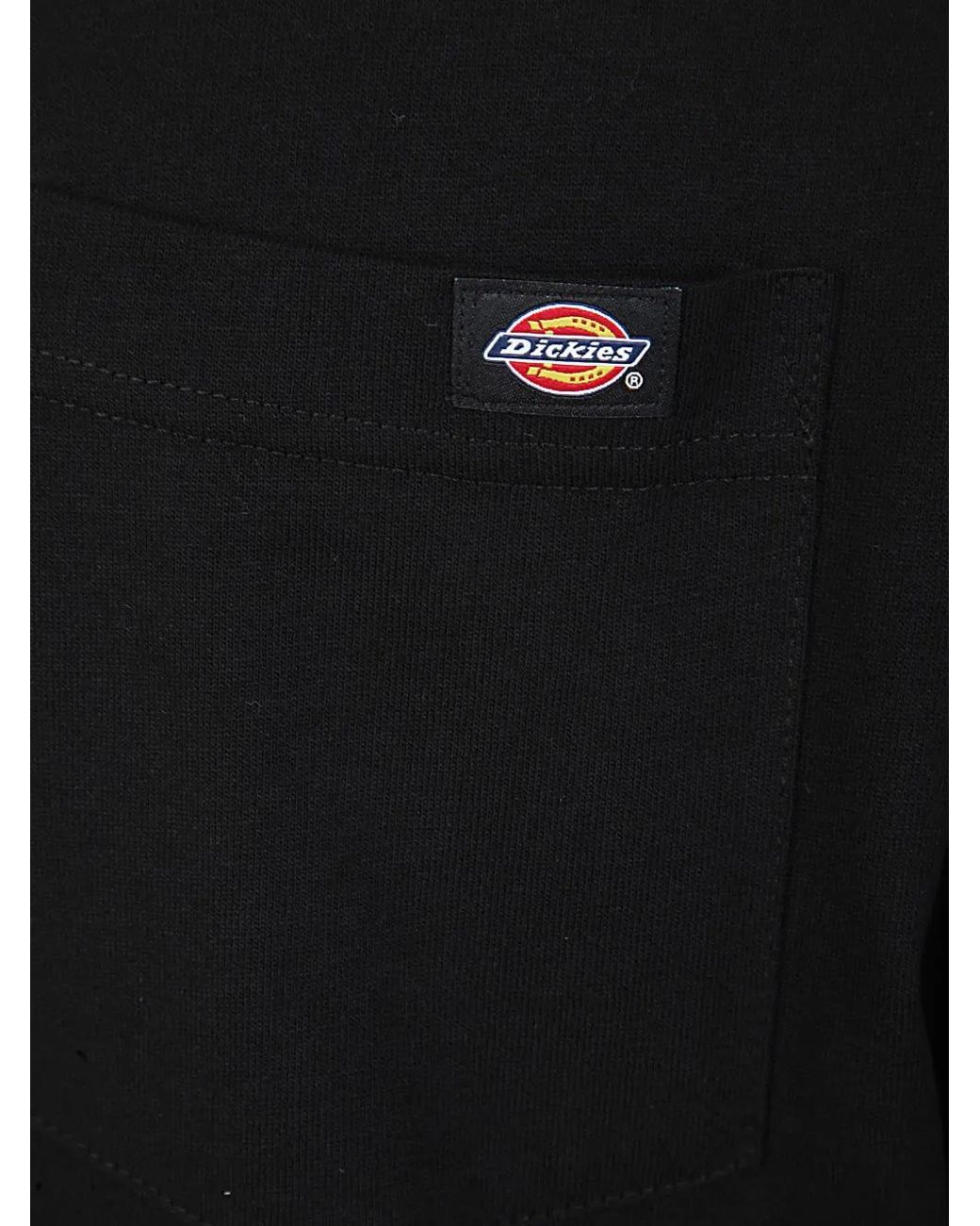 Dickies Black Logo-Patch T-Shirt for men
