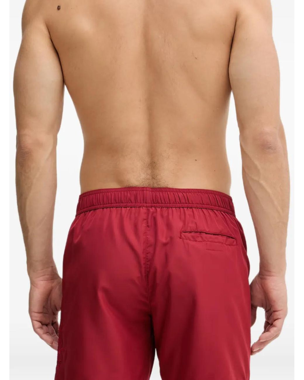 Trussardi Logo-Embroidered Swim Shorts for men