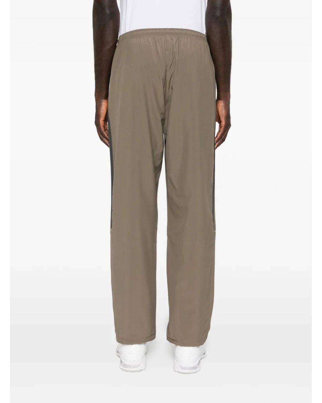 Adidas Gray Teamgeist Adicolor Stripe-Detail Track Pants for men