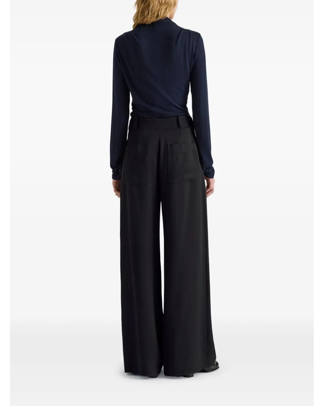 Proenza Schouler Blue Mimi Marled-Jersey Top