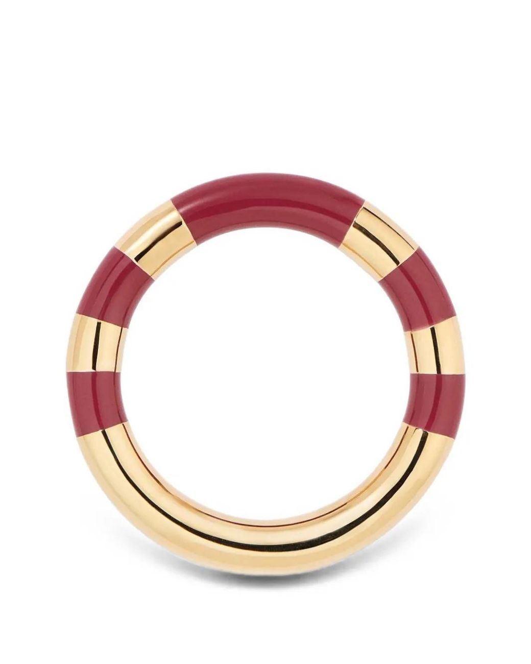 Aurelie Bidermann Pink Positano Striped Ring