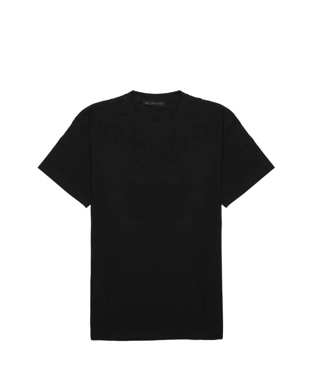 Low Brand Black Crew-Neck T-Shirt for men