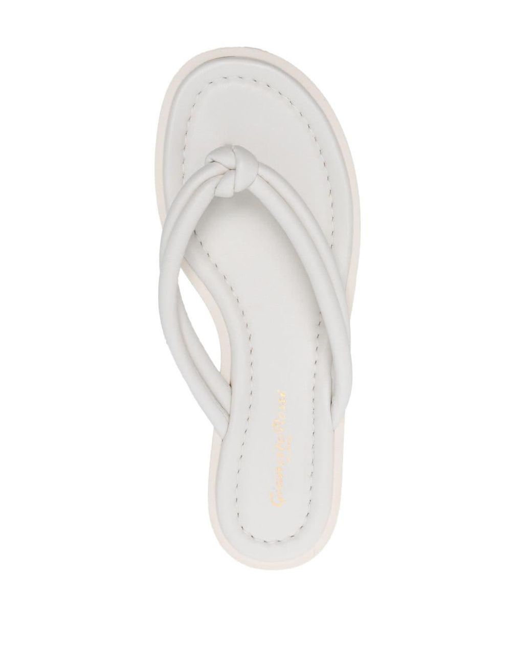 White leather 2025 flip flops