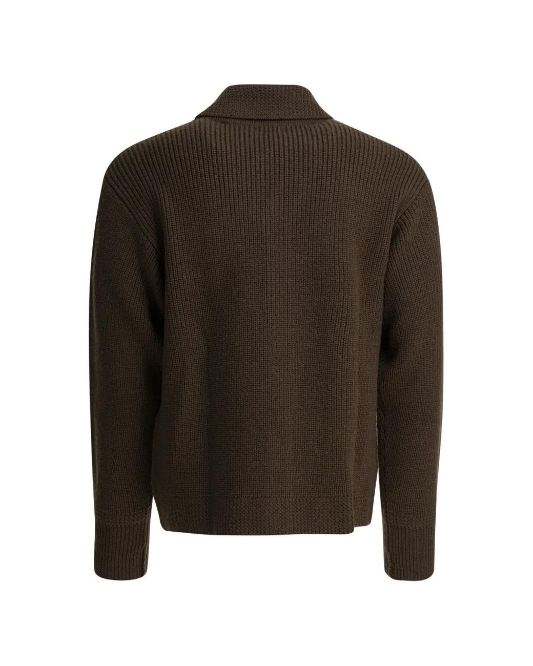 Human Made Brown Spread-Collar Button-Up Cardigan for men
