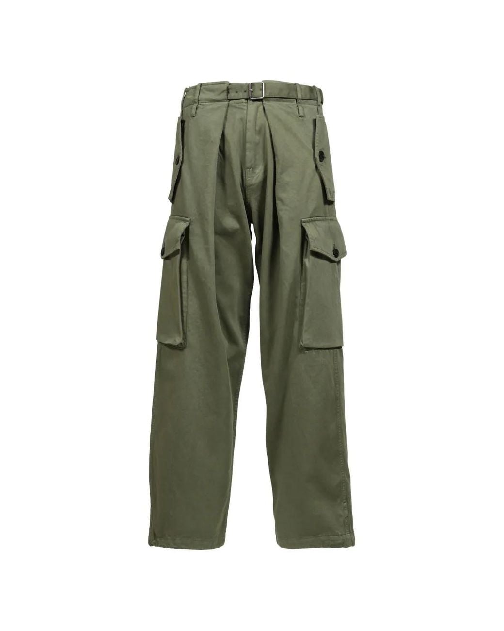 Loewe Green Straight-Leg Cargo Pants for men