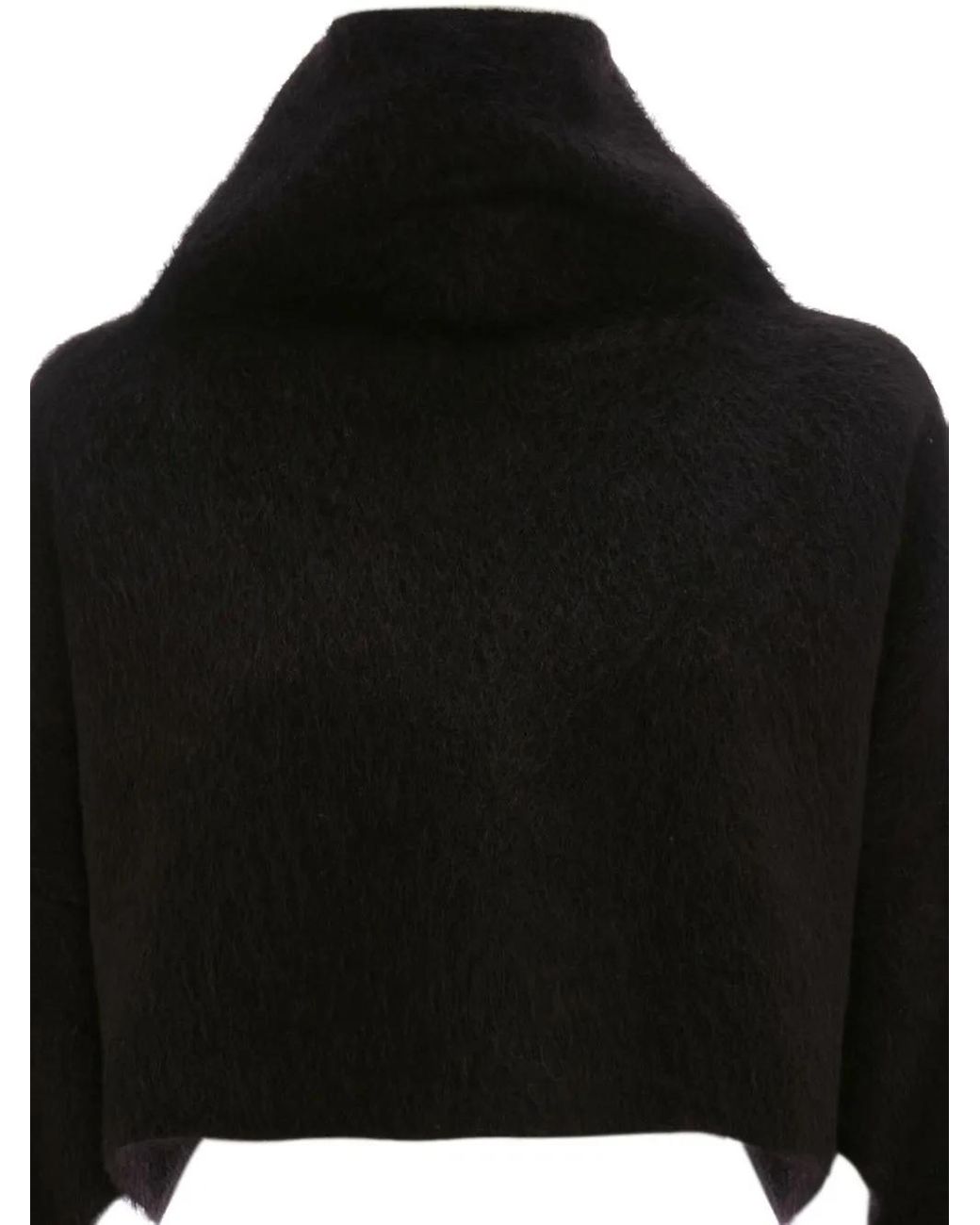 J.W. Anderson Black Cut-Out Oversized Cropped Jumper