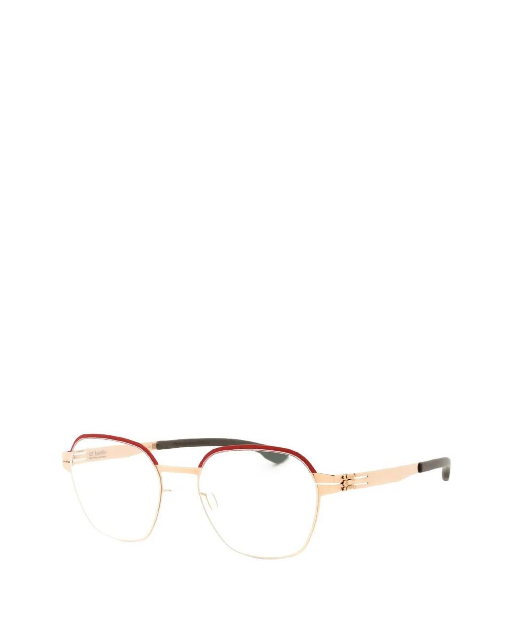 Ic! Berlin Natural Theda Geometric-Frame Glasses