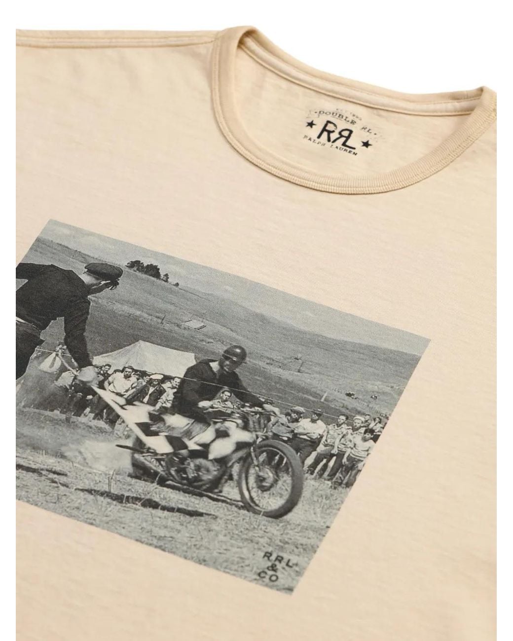 RRL Natural Graphic-Print T-Shirt for men