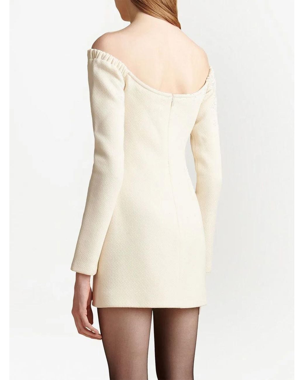 Khaite White The Octavia Strapless Mini Dress