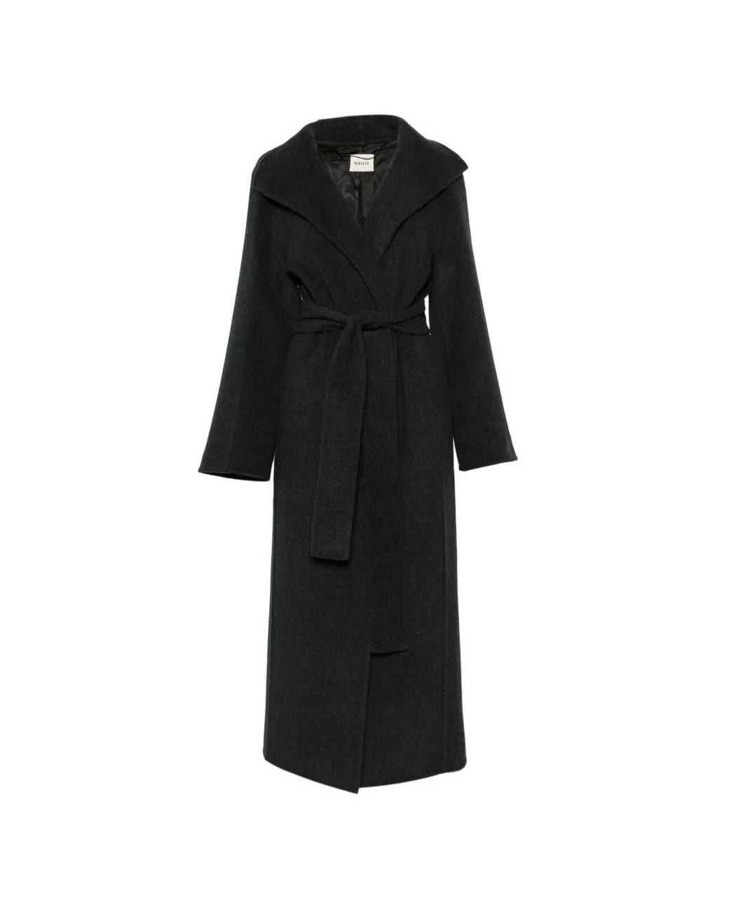 Khaite Black Belted Coats