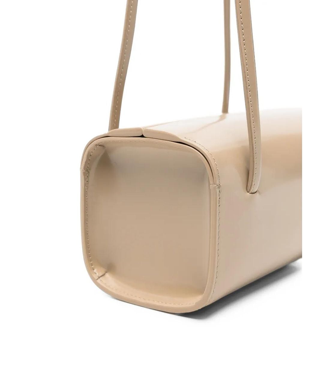 Faune Natural Mini Mie Spazzolato Leather Shoulder Bag
