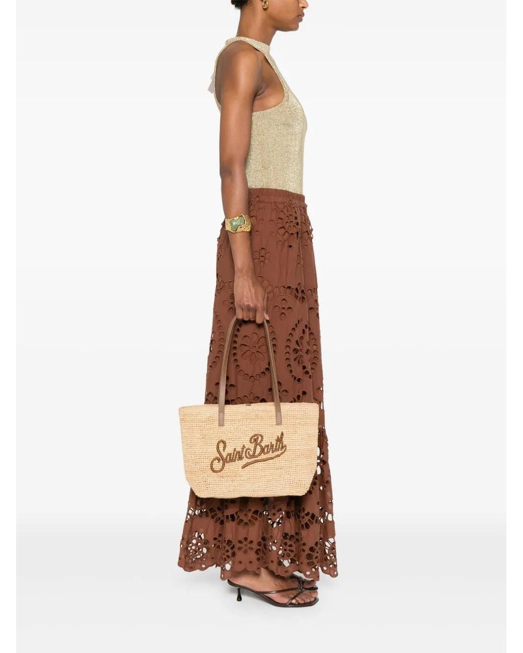 Mc2 Saint Barth Natural Raffia Shoulder Bag