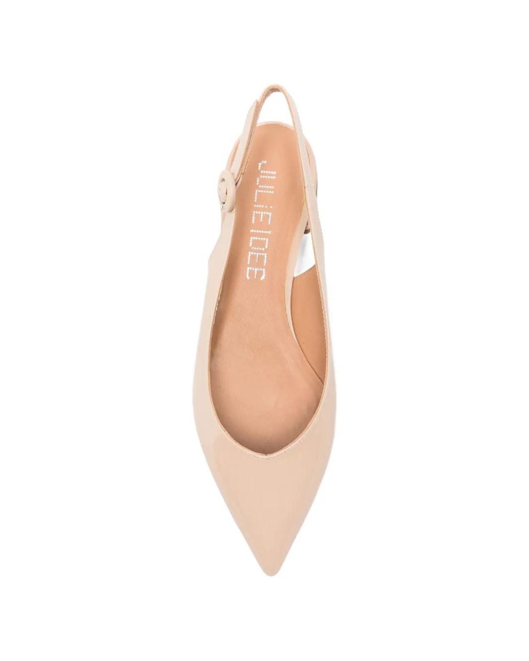 Julie Dee Pink Pointed Slingback Flat Pumps