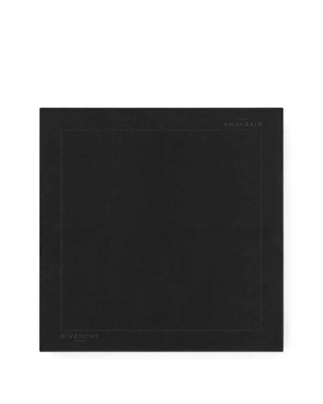 Givenchy Black Paris Pocket Square for men