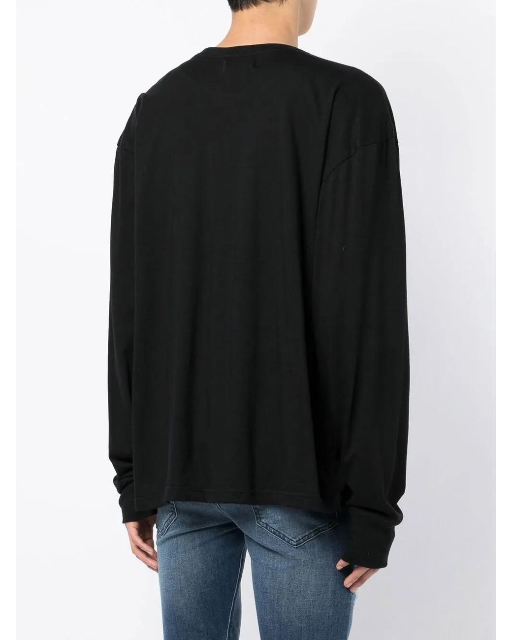 True Tribe Black Crew-Neck T-Shirt for men