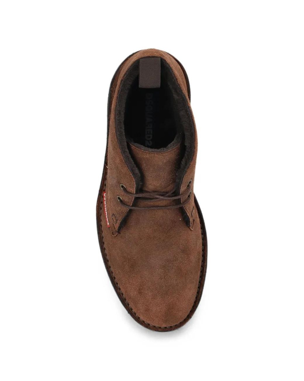 DSquared² Brown Suede Ankle Boots for men