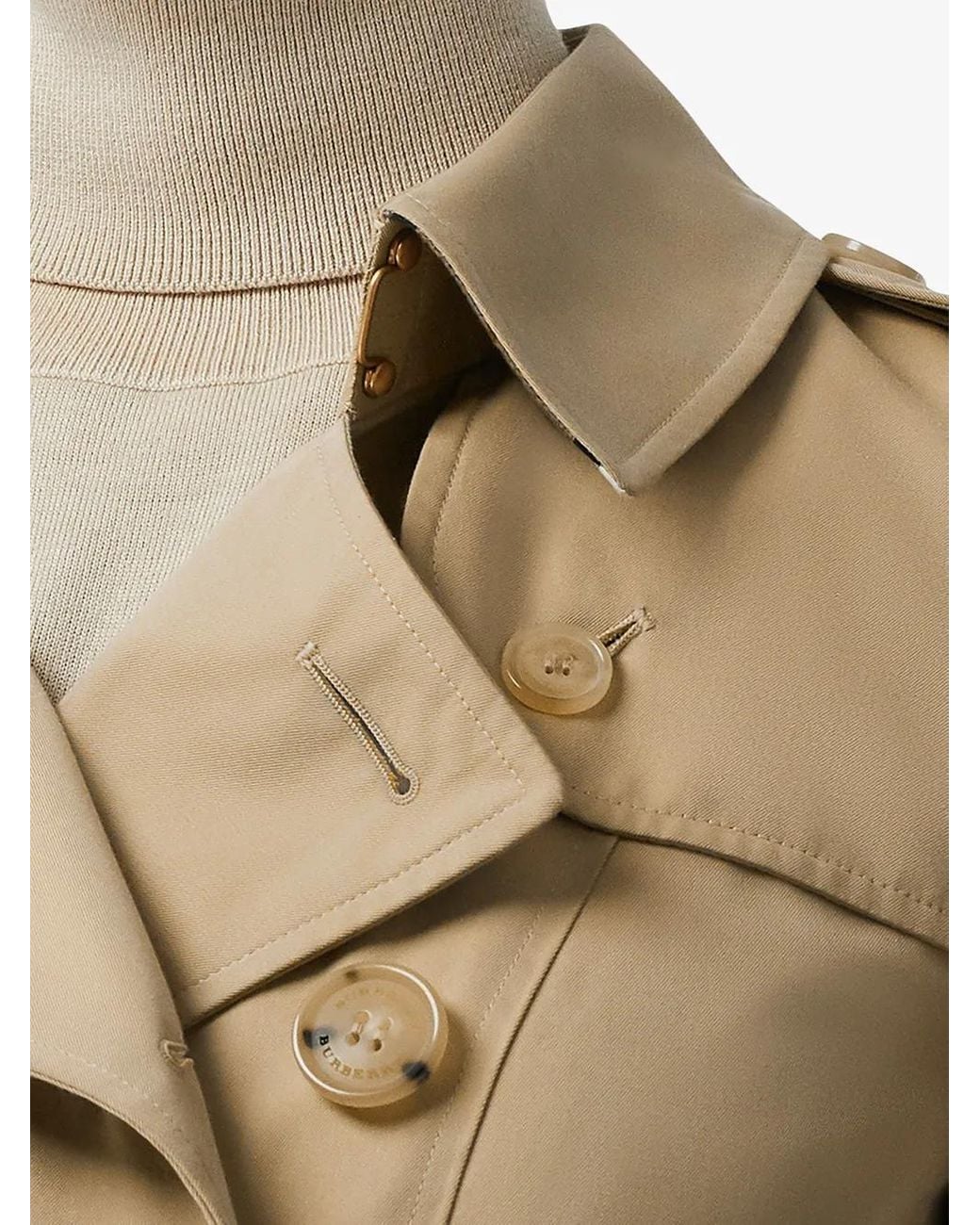 Burberry Natural Chelsea Heritage Double-Breasted Trench Coat