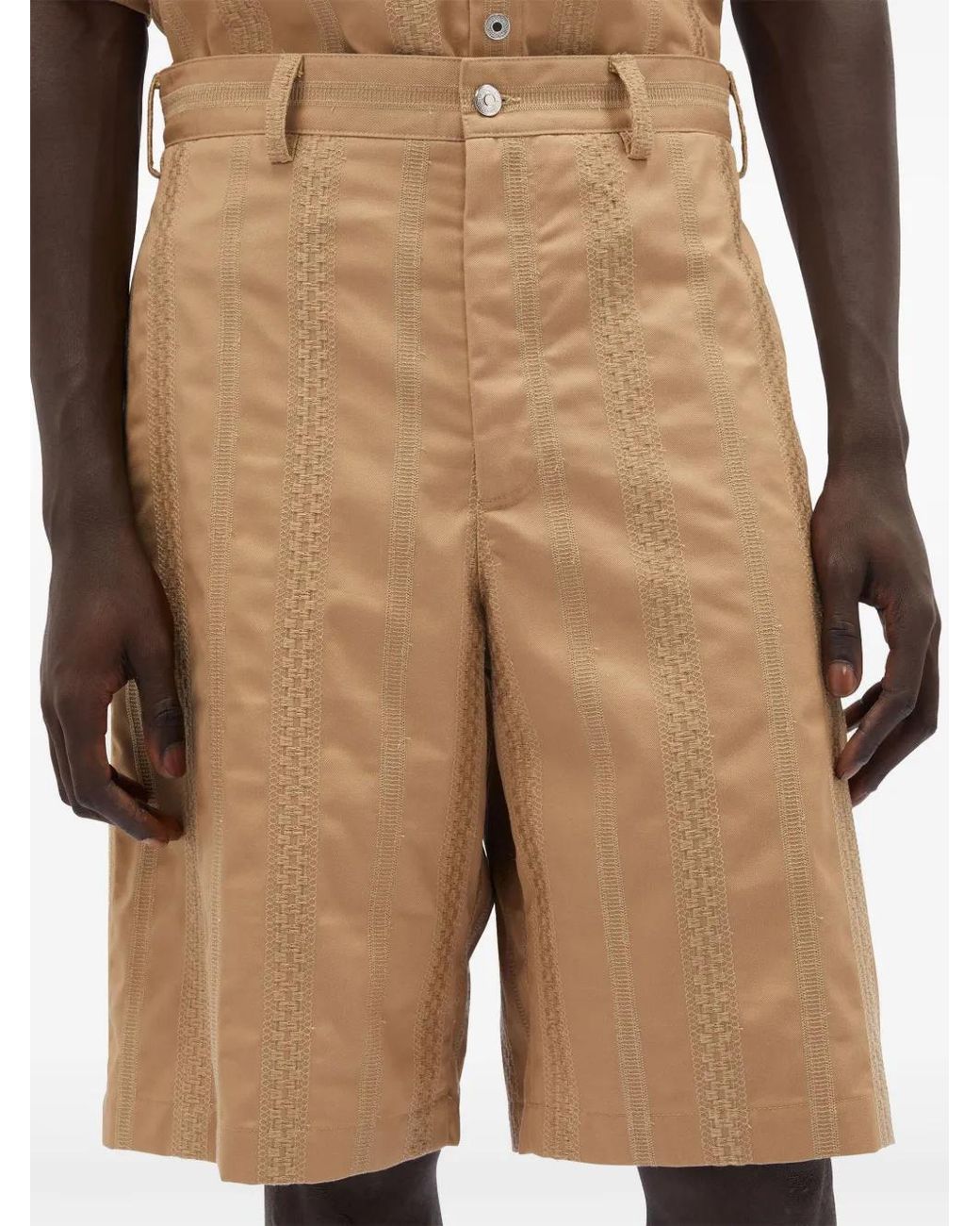 Pantalones Cortos A Rayas MSGM de hombre de color Natural