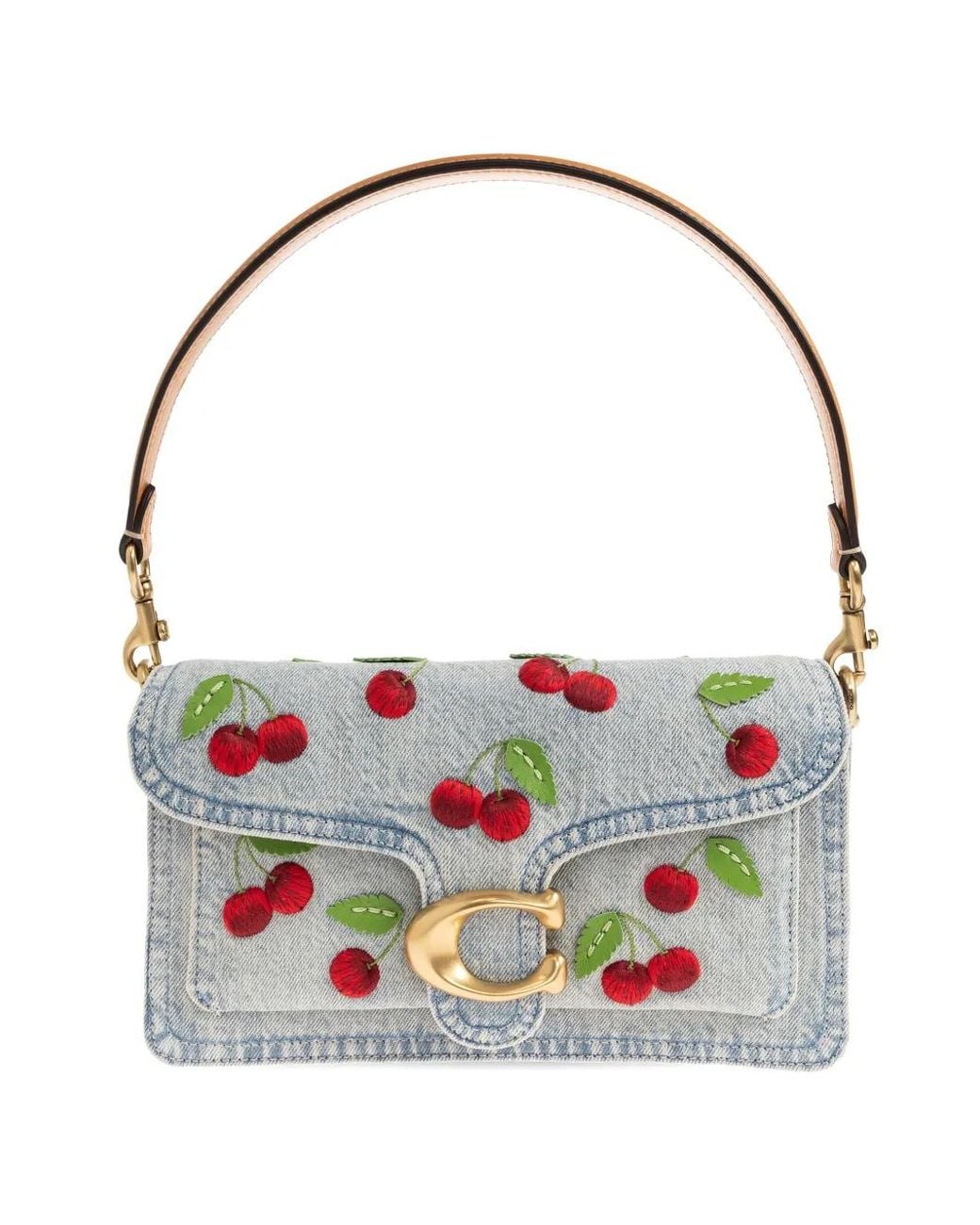 COACH White 26 Tabby cherry-embellished shoulder bag