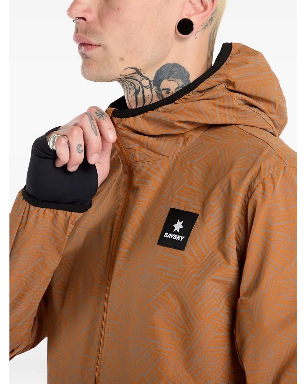 Saysky Black Blaze Hooded Jacket for men