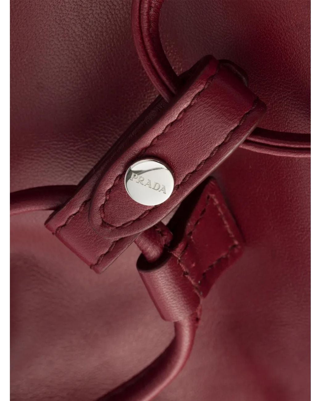 Prada Red Wish Nappa Leather Pouch