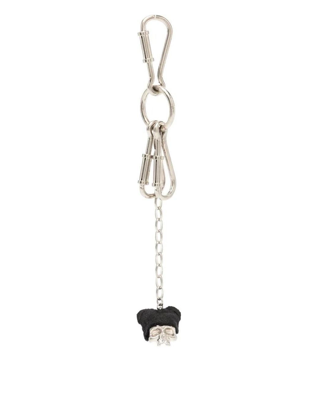 Undercover White Triple-Buckle Keyring